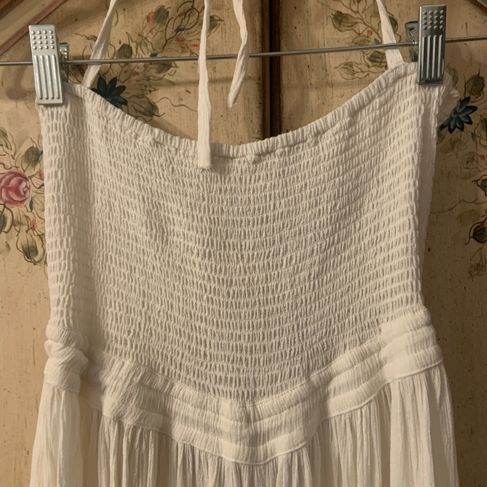 Free People White Strappy Back Maxi Dress - Picture 5 of 15